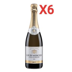 La Cave des Rois LOUIS MERCIER 13% Alc. Cuvée Champenoise Traditionnelle Brut Blanc 75cl ( 1 CARTON DE 6 BOUTEILLES)