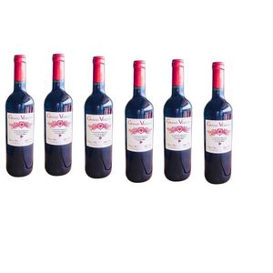 Grand Versant Lot De 6 Vin Rouge Grand Versant - France -  75Cl - 12% Vol.