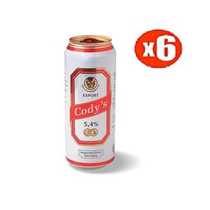 Cody Lot De 6 Canettes Cody's Biere 5,4% - 50Cl