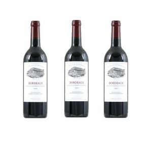 Vin Bordeaux Lot De 3 Bouteilles De Vin Rouge Bordeaux -Grand Théâtre - France - 75Cl - 12,5%Vol