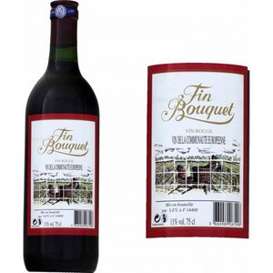 Vin Rouge Fin Bouquet - La Bouteille De 75cL