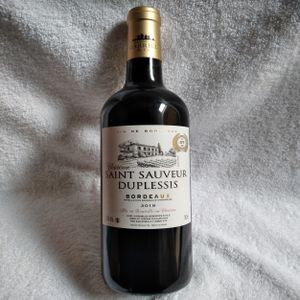 CHATEAU SAINT SAUVEUR DUPLESSIS Vin Bouché, CHATEAU SAINT SAUVEUR DUPLESSIS 2018 , Bordeaux