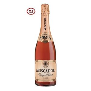 Muscador Lot De 3 Vins Mousseux Muscador Rose 11,5% 75cl - France
