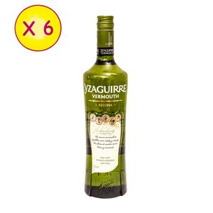 Lot De 6 Vins Yzaguirre Vertmouth Réserve 18% 1L - Rouge