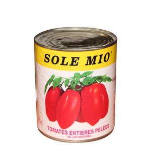 Solemio TOMATES ENTIERES PELEE 800G