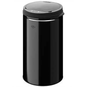 GIFI Poubelle Automatique Capteur De Mouvements 50 Litres Noir Acier Inox