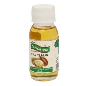 Souplesse Huile D'Argan Naturel 60ml Soin Corps - Jaune
