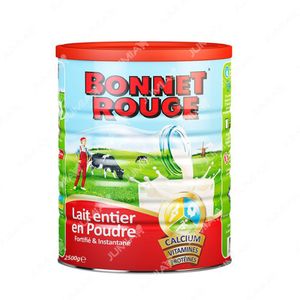 Bonnet Rouge Lait Entier En Poudre Instantane - 2500G - 28% Matière Grasse Animale - Rouge
