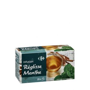 Carrefour Infusion Reglisse Mentheﾠx25