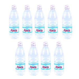 Awa Lot De 09 Bouteilles D'Eau Minérale Awa