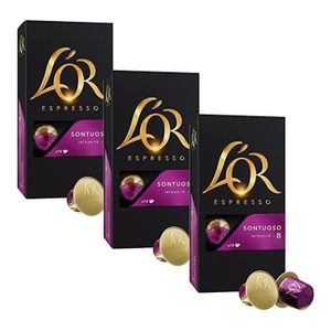 Nespresso ® L’OR CAPSULES SONTUOSO INTENSITÉ 08 (PACK 3x10 CAPSULES 30)