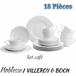Villeroy &amp; Boch 18 PIÈCES EN PORCELAINE PREMIUM  - SET CAFÉ/NOBLESSE