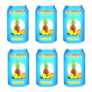 Ivorio Lot De 06 Canettes Ivorio Jus D'ananas