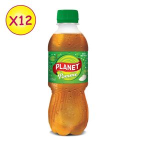 Planet Pack De 12 Soda Pomme - 30 Cl