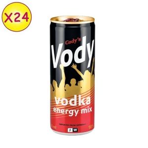 Cody'S Lot De 24 Canettes Cody's Vody Vodka Energy Mix 25Cl