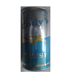 Cody'S 01 Canette - Cody's - Energy Light - Sans Sucre - 250 ML - Gris Bleu Noir