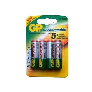 Gp Batteries 4 Piles Rechargeable  GP AA 2700