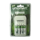 Ensemble Piles Rechargeables + Chargeur - Blanc