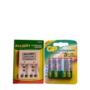 4 Piles Rechargeable GP Chargeur ALLIGHT