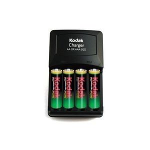 Kodak PILES + Chargeur De Pile - Noir