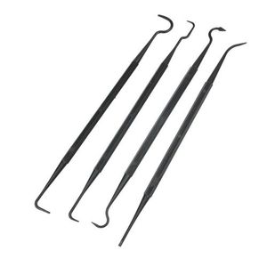 4PCS Pipe Cleaning Tube Cleaning Hooks Set Car Accessories Cleaning Tool-black