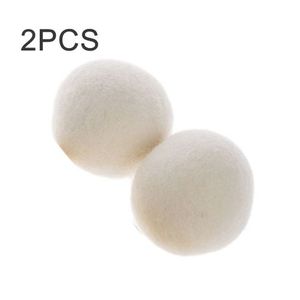 7CM Electrostatic Eliminating Laundry Clean Balls Laundry Fabric Softener Ball-white-2PCS