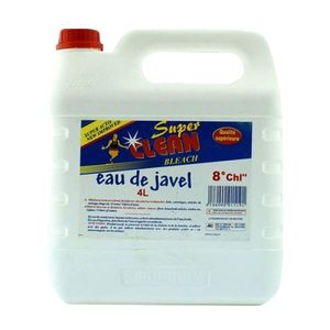 Super Clean 4L Bidon Javel 8°Super Clean - Blanc