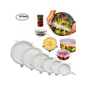 Set De 6 Couvercles En Silicone Réutilisables