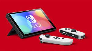 Nintendo Console Nintendo Switch (Modèle OLED) Avec Manettes Joy-Con Bleu Néon/Rouge Néon