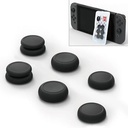 Skull&amp;Co Left + Right Gamepad Rocker Cap Button Cover Thumb Grip Set For Switch / Switch Lite / JOYCON (Black)