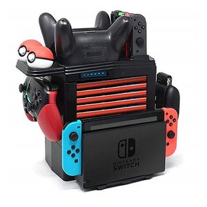 KJH Multi-function Bracket Handle Charging Base NSpro Pokemon Ball Receiving Frame For Nintendo Switch
