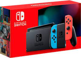 Nintendo SWITCH COMPLET . EXPÉDIÉ DEPUIS L'ÉTRANGER- ROUGE /BLEU