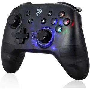 Manette Pour Nintendo Switch Pro, REDSTORM Manette Zelda, Manette Gamer Sans Fil Avec Bluetooth, 5 Niveau LED/Duble Vibration/TURBO Pour Nintendo Switch Et PC