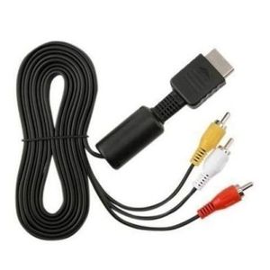 Câble Fiche Vidéo AV Pour Playstation PS2 - 1.8 - Noir