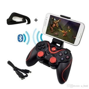 Manette De Jeu Pour Smartphone &amp; PC  - Bluetooth - Compatible Android/iOs/Win - Noir-rouge