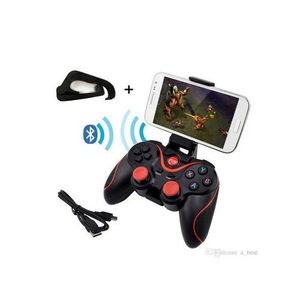 Manette De Jeu Pour Smartphone &amp; PC  - Bluetooth - Compatible Android/iOs/Win - Noir