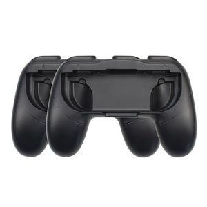 Grips For Nintendo Switch Joy-Con Hand Grips Controllers Portable Colorful For Nintendo Switch Joy Con-Black + Black