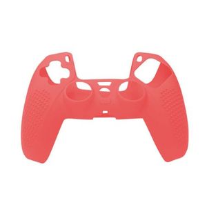 Handle Sleeve Silicone Case Dustproof Skin Protective Cover For PS5 Controller-red