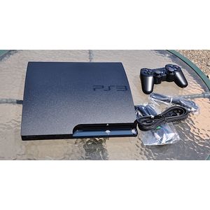 Sony PlayStation 3 SLIM NOIRE 320Gb CRAQUÉE +25JEUX + 3manettes + 2 Câbles USB ( Réconditionnée)