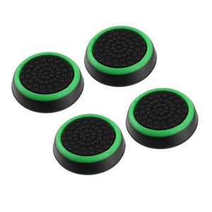 4pcs Anti-slip Gamepad Keycap Controller Cover For PS3/4 For X Box One/360-black &amp; Green-4pcs