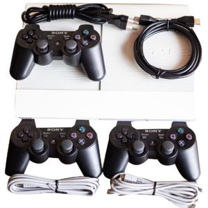 Sony PlayStation3 Ultra Slim, 3 Manettes + 2 Câbles De Rechargement De Manettes 30 Jeux Intégrés, 500 Giga - Blanc (Reconditionné)