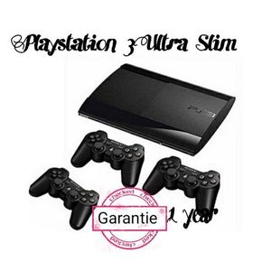 Sony Computer Entertainment PlayStation 3 ULTRASLIM. 3 MANETTES+2 CÂBLES+20 JEUX INTÉGRÉS DONT PES S 2021, FIFA 21, BLUR, GOD OF WAR, NARUTO, CALL OF DUTY, LAST OF US, GHOST, BATTLEFIEL,GTA 5, DESHONORED, DARK SECTOR
