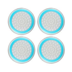 4pcs Anti-slip Gamepad Keycap Controller Cover For PS3/4 For X Box One/360-white &amp; Blue-4pcs
