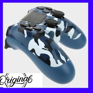 Sony Computer Entertainment Sony. MANETTE PS4 D'ORIGINE. VIBRATION. TREILLIS BLEU