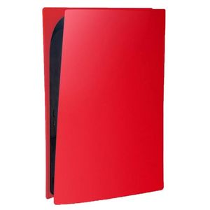 Digital Edition Panels Faceplate Silicone Case Covers Replacement Skin For PS5-red