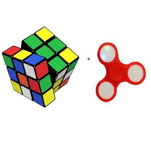 Cube RUBIK'S Et Hand Spinner - Multicolore