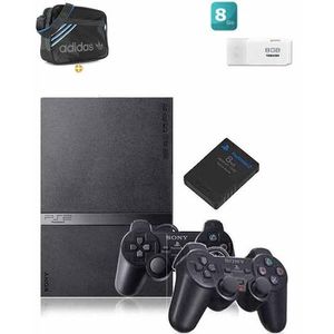Sony Computer Entertainment PlayStation 2 Slim - 2 Manettes - Noir / Emballage endommagé/ clé manquante