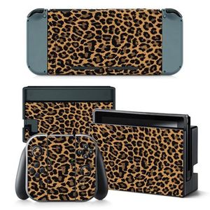 Leopard Series Full Set Faceplate Skin Decal Stickers For Nintend Switch
