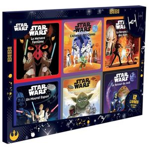 Star Wars - Coffret 12 Livres - 6 Histoires + 6 Coloriages