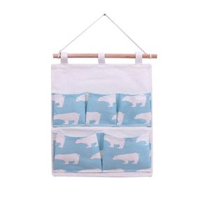 Modern Minimalist Hanging Wall-mounted  Storage Bag  3/5/6/8 Pockets Storage